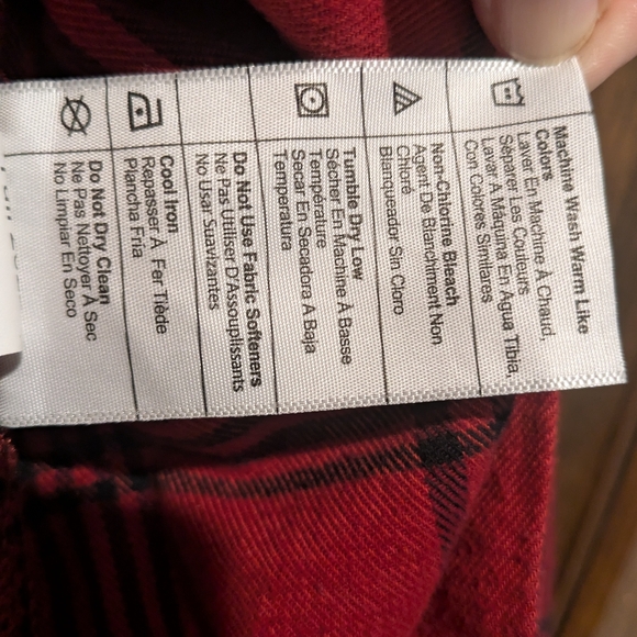 Carhartt Rugged FlexFlannel red/black BuffaloCheck button down Tunic/Top XSmall - Picture 7 of 13